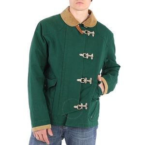 NWT POLO RALPH LAUREN
Men's Green Cortland Contrast-collar Jacket, Size X-Large